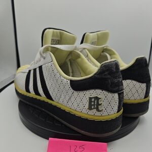 adidas White Black Yellow Athletic Shoes